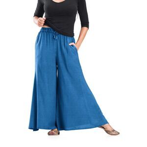 Holy Clothing Andrea Classic Teal Blue Drawstring Pocket Pants Size 5X